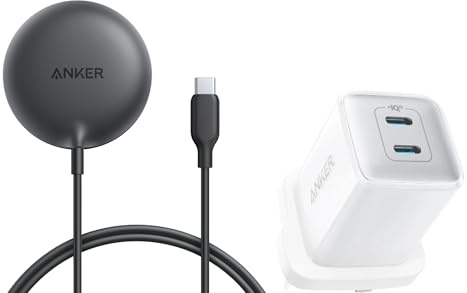 Anker MagSafe Charger Pad Compatible, MagGo iPhone 16 Wireless Charging Pad, Qi2 Certified 15W Wireless Charger, For iPhone 16/16 Plus/16 Pro/16 Pro Max/15/14/13/12 Series and USB C Plug, 40W