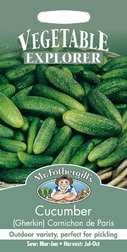 Mr Fothergill's 21900 Vegetable Seeds, Cucumber (Gherkin) Cornichon de Paris