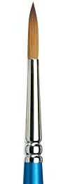 Winsor & Newton 5301006 Cotman Aquarell Synthetikhaar Pinsel - Serie 111 - Rundpinsel, kurzer Stiel mit exzellenter Sprungkraft, Farbtragekraft und Punktgenauigkeit - Nr. 6 - 3,6 mm