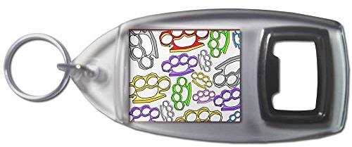 Knuckle Duster Pattern - Plastic Bottle Opener Key Ring