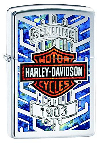 Zippo Harley Davidson Logo Armor Ice Pocket Feuerzeug, Chrom