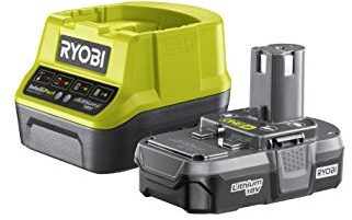 Ryobi RC18120-113 18V ONE+ Lithium 1.3Ah Battery & Charger Hyper Green