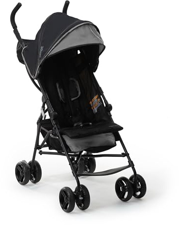 Ingenuity 3D Mini Convenience Stroller – Lightweight Stroller with Compact Fold, Multi-Position Recline, Canopy with Pop Out Sun Visor and More – Umbrella Stroller for Travel and More, Gray