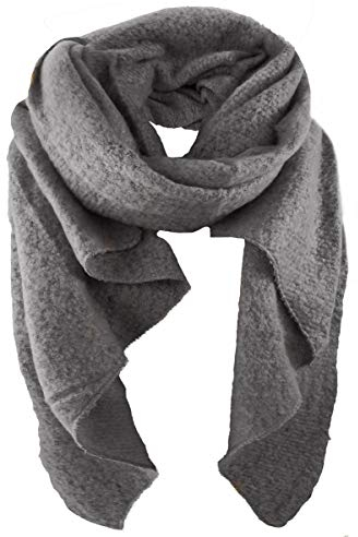 Niklarson Schal XXL Raute grau 220x60cm Damen Winterschal Plaid T6016