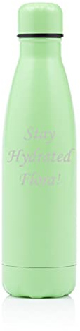 Personalised Matt 500ml Thermo Bottles - Engraved with Your Custom Text (Matt Mint Green)
