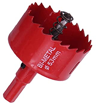 Zhongtou Sega a campana 53mm M42 HSS Sega a tazza Bi-Metallo Trepan Universale Sega a Campana Legno Con Esagonale Adattatore Per Ferro Alluminio, Parete A Secca, Tubo, Plastica metalli