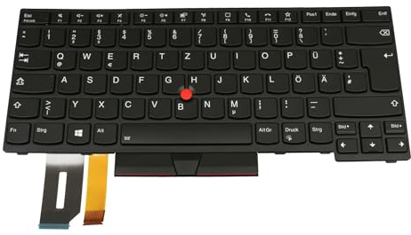 Lenovo 0B20022 Original Tastatur DE (deutsch) schwarz | mit Backlight und Mouse-Stick für ThinkPad P14s Gen 2 (20VX/20VY)