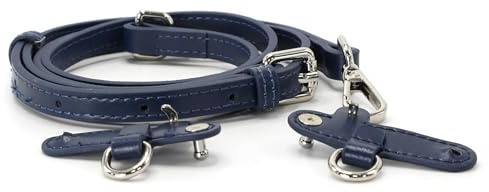 banbeln Schulterriemen aus Leder für Minitaschen, Taschengurte, Terrakotta, Hautfarbe, Graubraun, Marineblau