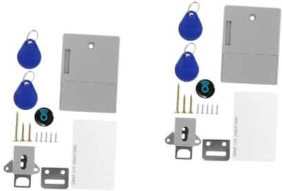 UKCOCO 2stücke Elektronisches Rfid Schloss Für Schränke Unsichtbare Installation Batterieloses Design Langlebiges Material Für Küchenschränke Und Möbel