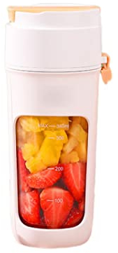 Juicer Portable Juicer, Blender Portable à 8 Lames, Équipement de Camping Home Multi-Function Blender Breaker, One Hand Drinking Mini Blender for Milkshakes and Smoothies, Blanc