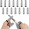 Ymapinc - 14 fundas para dedos, protectores de dedos reutilizables resistentes a los cortes para las puntas de los dedos, protectores reutilizables para esculturas de cocina