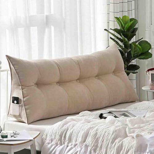 YSZBD Rückenkissen Keilkissen für Bett und Sofa, Lendenkissen, Bett-Rückenstütze Keilform Rückenstützkissen Stützkissen Sitzkissen für Bett Sofa Kopfteil Lesekissen,#9-100x50x20