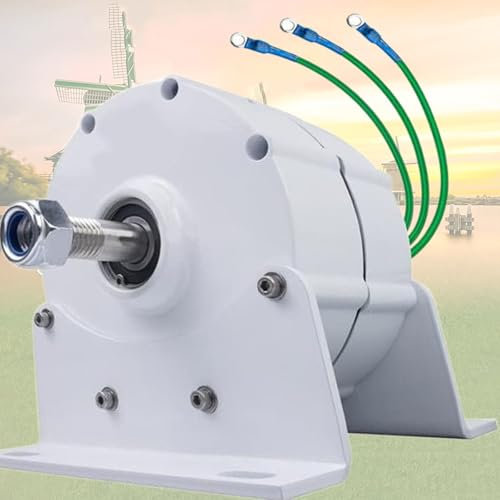 Lakenbroade Alternador Permanente trifásico de 8000 W, 9000 W, 10 000, 12 000 W, generador de Motor eléctrico de imán Permanente, alternador de CA de Bricolaje, Motor de imán Permanente,220V-12000