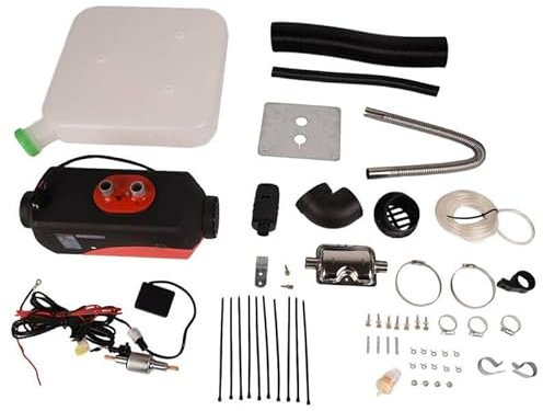 QWBDNMQP 5 kW Luft-Diesel-Heizung – leiser Standheizer mit LCD-Schalter – ideal für Autos, Boote und LKWs (12 V)