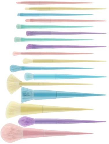 Set di pennelli da trucco professionali per il trucco, 17 pezzi, per sopracciglia, fard, correttore, cipria
