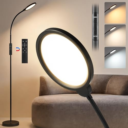 Home sweet Home LED Stehlampe - Leselampe fürs Sofa mit Fernbedienung