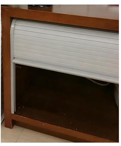 HAIXHX Porta A Soffietto Kit Porta a Rullo per Armadio Tambour, Sistema di Ante scorrevoli Pieghevoli in plastica con Binario per Armadio, Guardaroba, Armadio a Muro, Camper(22x20 (55.9x50.8cm))