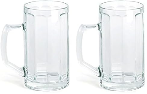 Excelsa Chope de bière, Verre, Transparent 30 cl Transparent (Lot de 2)