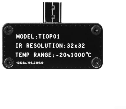 Besttoolifes Macchina fotografica infrarossa di registrazione di immagini termiche per il telefono cellulare, termocamera di risoluzione 32x32 con interfaccia di tipo C, frequenza dei fotogrammi 5FPS