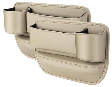 YDSTNiu 2 Pezzi Organizzatore Sedile per Opel Astra K 2015-2022, Riempitivo Fessura Auto Tasca Laterale Scatola Portaoggetti Vano Console Cuneo Contenitore,D