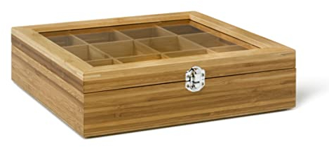 Bredemeijer Scatola da Tè, Bambù, Marrone (Braun)