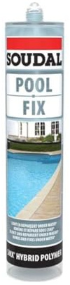 Soudal Colle spécial piscine cristal 290 ml Transpa