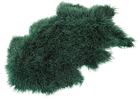 Reissner Lammfelle Naturform Tibetlammfell TP2 100x55cm Farbe dunkelgrün JAY24