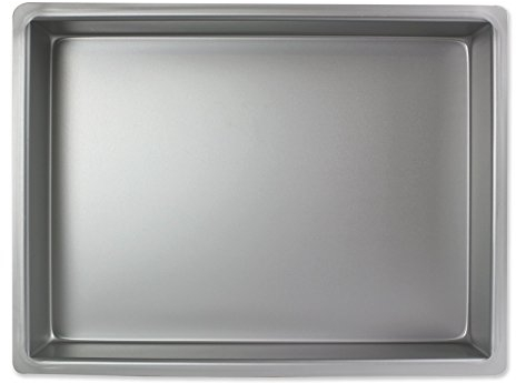PME - Moule à Gâteau Rectangulaire en Aluminium, 229 mm x 304 x 51 mm de Profondeur, Argent