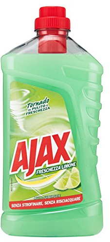 Ajax Reiniger Böden Zitrone – Packung von 12 x 1000 ml – insgesamt: 12000 ml