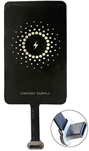 MyMAX – Super Fast 1300mA Magic Tag Type C Qi Wireless Charging Receiver and Adapter for Google Pixel, Samsung, Huawei, LG, Sony, Motorola, Nokia, HTC and other USB-C Android Phones (Model: M1300)