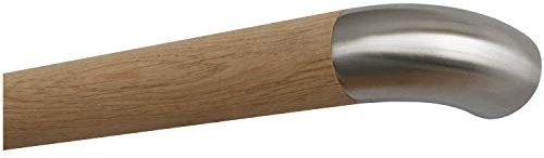 Montagefertiger Roble Pasamano Barandilla No Se Trata Tubo Fino Pulido Ø 42mm con Bearbeiteten Extremos sin Soporte - Acero Inox Arco, 1800 mm / 180 cm / 1,8 m