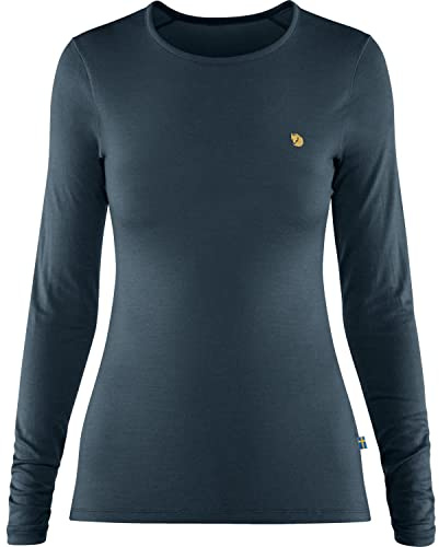 Fjällräven Damen Bergtagen Thinwool LS T-Shirt, Mountain Blue, L