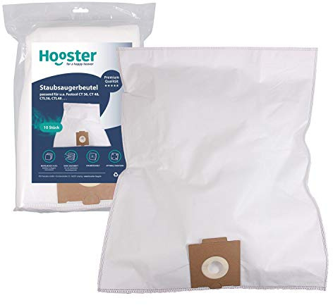 Hooster 10 Stück Staubsaugerbeutel passend für Festool CTM 36 EAC / CTM36EAC / CTM-36-EAC