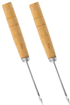 Quick Stitch Näh-Drill Holz Ahle für Leder – 2 Stück – Kleine Scratch Dart Book gerade Schreiner Ahle Stanzwerkzeug