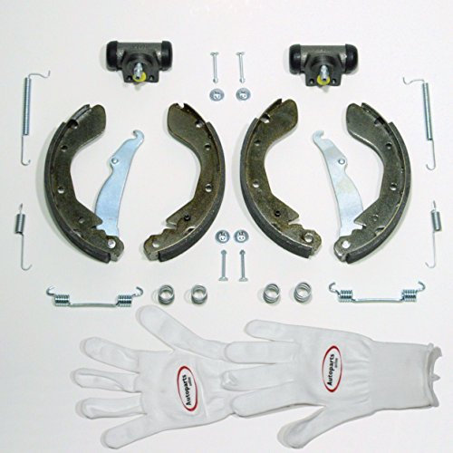 Autoparts-Online Set 60016432 Bremsbacken für die Trommelbremse mit Zubehör Satz Radbremszylinder für hinten die Hinterachse