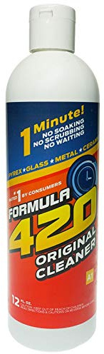 Formula 420 Glass Metal Ceramic Pipe Cleaner 12 Oz Bottle