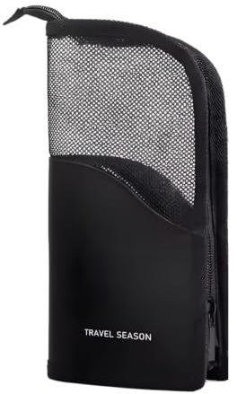 Nicoone Make- Up Pinsel Tasche,Wasserdicht Kosmetiktasche mit 6 Inneren Taschen,Multifunktionaler Kosmetikpinselhalter für Damen und Mädchen