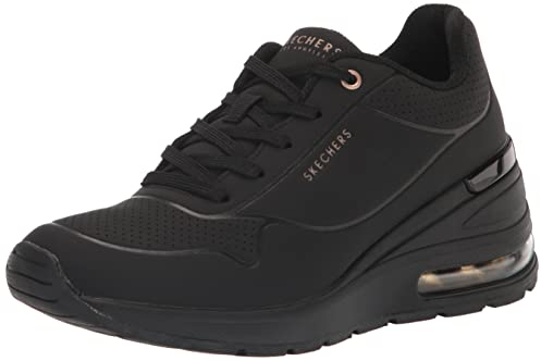 Skechers Million Air Elevated Air Damen-Sneaker, Schwarz, 38.5 EU