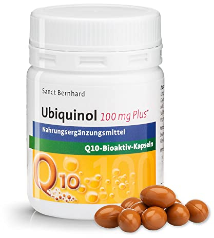 Sanct Bernhard Ubiquinol 100 mg Q10-bioaktiv-PLUS-Kapseln, mit 100 mg Ubiquinol (Kaneka QH™) pro Kapsel, 75 Kapseln