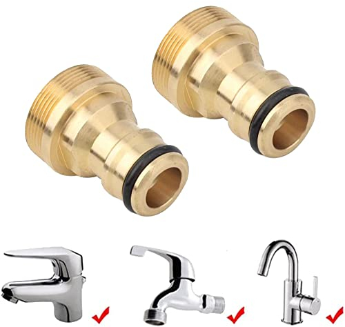 SBYMX 2PC Hose Tap Connector Mixer Hose Adaptor Water Pipe Joiner Fitting Universal Water Connectors Grden Watering Tools