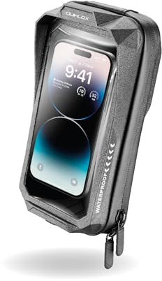 INTERPHONE QUIKLOX - Custodia Waterproof Universale fino 7 Porta Cellulare da Moto Softcase Sistema Modulare QUIKLOX - Compatibile Attacchi Quiklox