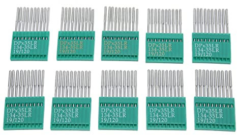 Agujas para herramientas de cuero 120/19 Agujas para máquina de coser universales para cargas pesadas Agujas para máquina de coser de acero de alta dureza para máquina de coser en