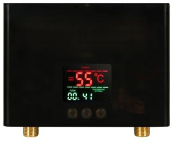 Chauffe-eau instantané, Chauffe-eau Électrique Instantané 3000W/5500W, Mini Conversion De Fréquence Intelligente, Température Constante pour cuisine salle de bain camping-car, blanc(Zwart,110 3000w)