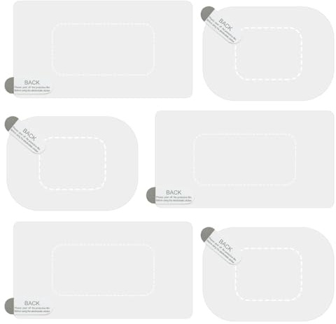 Autocollant De Pare-Brise Dashcam - Idéal pour Les Hommes Et Les Femmes, Adhésif pour Caméra De Tableau De Bord 6 Pièces | Film Autocollant D'écran, Film De Pare-Brise Transparent