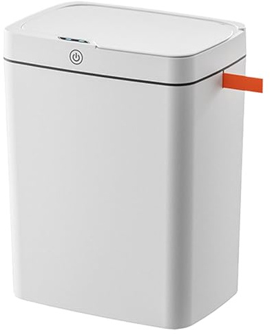 Poubelle à capteur – Poubelle automatique de salle de bain, poubelle à mouvement | Poubelle à papier automatique étanche de 15 L pour chambre à coucher, cuisine, 26,4 x 18 x 30,5 cm