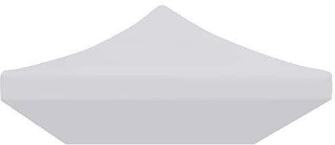 Homgoday Techo de Carpa para Celebraciones Blanco 3x6 m Toldo Columpio para Exteriores Toldo Impermeable Cubierta Superior Abatible de Repuesto para Balcón de Jardín