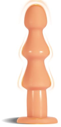 MACQIU Plug anal avec 3 Boules, Perles Anales femme gode plug, plug anal sex toys, Jouet Sexuel Butt plug pour homme femme, Chapelet Anal- Perle Anal - Boule Anal (Couleur chair, S)