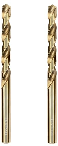 HSS Kobalt Bohrer Set 8.0mm 2tlg. Professionell Metallbohrer Spiralbohrer | M35 HSS Kobalt Jobber Bohrer Set fur Edelstahl, Hartmetall, harter Stahl, Gusseisen, Kupfer, Aluminium, Holz und Kunststoff