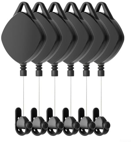 VR Cable Management, 6 Packs VR Pulley System For 3/2/1/Rift S/PS VR2 Link Cables,For 233S For PS VR2 And Other VR Headsets,For Gaming Setup