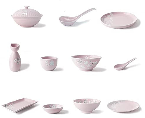 Set di stoviglie/Piatti da tavola in Ceramica Fresca in Stile Giapponese per la casa, Piccoli Piatti, stoviglie, Set da tavola